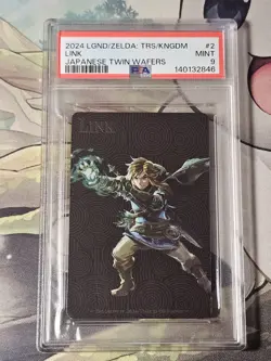 Legend of Zelda 2024 Link #2 Tears of The Kingdom Japanese PSA 9 trading Card - Image 1
