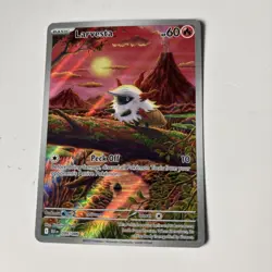 Pokemon TCG Larvesta Illustration Black Bolt, Card 099/086 Near Mint Condition - Image 1