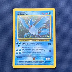 Articuno 2/62 Fossil Unlimited Rare Holo Pokemon Card WOTC Pokemon Vintage VGC - Image 1