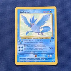 Articuno 2/62 Fossil Unlimited Rare Holo Pokemon Card WOTC Pokemon Vintage VGC - Image 2