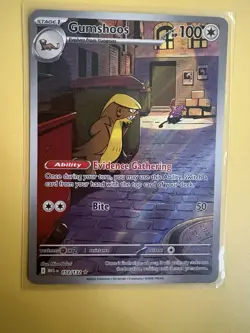 Pokemon TCG Gumshoos 153/132 Meg en Mega Evolution Illustration Rare Card - Image 1