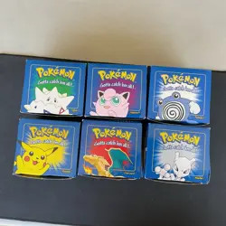Complete Set Of 6 Blue 1st Series 23k Gold Pokemon Cards 1999 Burger King Promo - Image 2