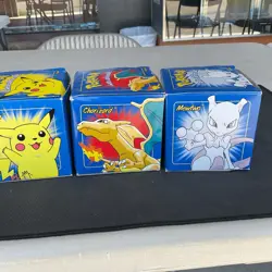 Complete Set Of 6 Blue 1st Series 23k Gold Pokemon Cards 1999 Burger King Promo - Image 5