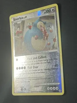 Pokemon Card - Snorlax Rising Rivals 33/111 Reverse Holo Rare MP - Image 2