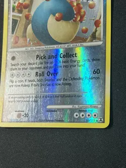 Pokemon Card - Snorlax Rising Rivals 33/111 Reverse Holo Rare MP - Image 3