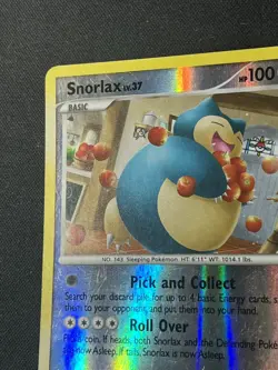 Pokemon Card - Snorlax Rising Rivals 33/111 Reverse Holo Rare MP - Image 4