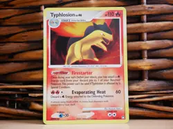 Pokemon TYPHLOSION 16/123 HOLO SWIRL | MP Played | Mysterious Treasures | 2007 - Image 1