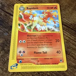 Pokemon Card - Rapidash -Non Holo- Expedition Base Set 62/165 NM - Image 1