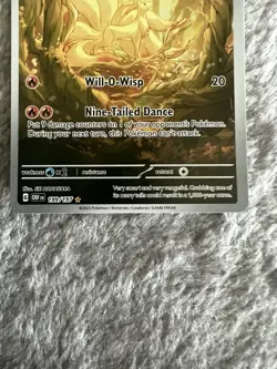 Pokemon Ninetails TCG Sv03: Obsidian Flames Holo Illustration Rare Card 199/197 - Image 5