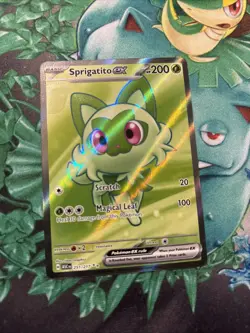 Pokemon TCG Sprigatito EX Full Art Card 251/217 Ascended Heroes Ultra Rare NM - Image 1