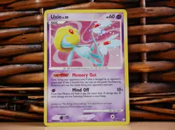 Pokemon UXIE 18/123 HOLO SWIRL | LP Light Play | Mysterious Treasures | 2007 - Image 1