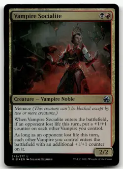 Vampire Socialite #249 (Foil) (NM) Midnight Hunt MID Magic MTG - Image 1