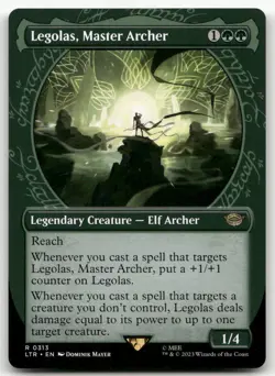 Legolas, Master Archer (Showcase) #313 (NM) Lord of the Rings LTR Magic MTG - Image 1