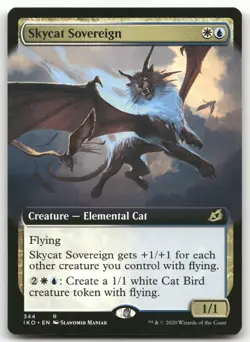 Skycat Sovereign (Extended Art) #344 (NM) Ikoria IKO Magic MTG - Image 1