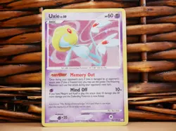Pokemon UXIE 18/123 HOLO RARE | MP Moderate Play | Mysterious Treasures | 2007 - Image 1