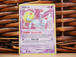 Pokemon UXIE 18/123 HOLO RARE | HP Heavy Play | Mysterious Treasures | 2007 - Image 1