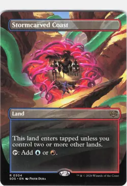 Stormcarved Coast #304 Secrets of Strixhaven Borderless Regular Rare - Image 1