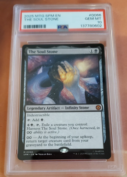 MTG Marvel Spider-Man The Soul Stone PSA 10 Gem Mint - Image 1