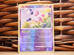 Pokemon MR. MIME 30/123 REV HOLO | HP Heavy Play | Mysterious Treasures | 2007 - Image 1