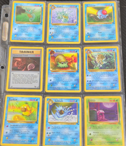 WOTC 1999 Pokemon TCG Fossil 9 Card Lot Horsea Seadra Omanyte Omastar Near Mint - Image 1