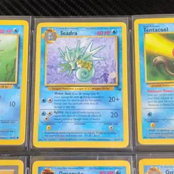 WOTC 1999 Pokemon TCG Fossil 9 Card Lot Horsea Seadra Omanyte Omastar Near Mint - Image 3