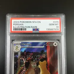PSA 10 Persian 078/064 Pokemon Shrouded Fable Graded Card - Image 2