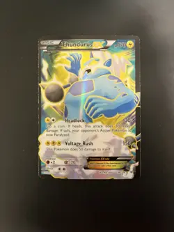 Thundurus EX - 98/108 - Pokemon Roaring Skies XY Full Art Ultra Rare Card LP - Image 1