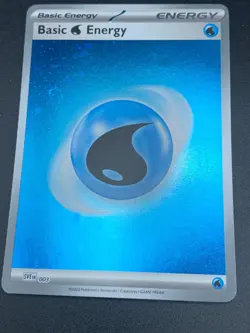 Basic Water Energy SVE003 Holo Scarlet & Violet Pokemon NM 2023 - Image 1