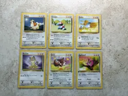Pokemon Base Set Vintage Lot 38 Cards Pikachu Charmander Eevee Psyduck 1 Edition - Image 2
