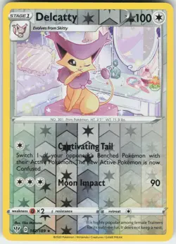 Delcatty 142/189 Rare Darkness Ablaze Pokemon Reverse Holo Near Mint - Image 1
