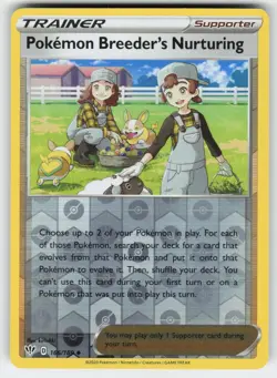 Pokemon Breeder's Nurturing 166/189 Darkness Ablaze Pokemon Reverse Holo NM - Image 1