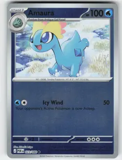 Amaura 023/088 Common Perfect Order Pokemon Reverse Holo Near Mint - Image 1