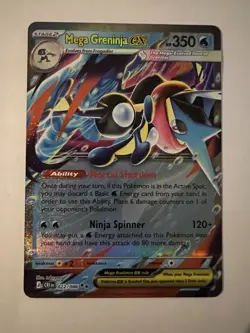 Pokemon TCG Mega Greninja ex NM - 022/086 - ME04: Chaos Rising (CRI) - Image 1