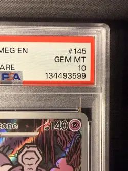 2025 POKEMON MEG EN-MEGA EVOLUTION ILLUSTRATION RARE #145 HOUNDSTONE PSA 10 - Image 3