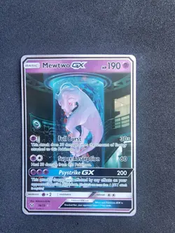 Pokemon Mewtwo GX 78/73 Secret Rare Shining Legends - READ! CREASED/DAMAGED - Image 1
