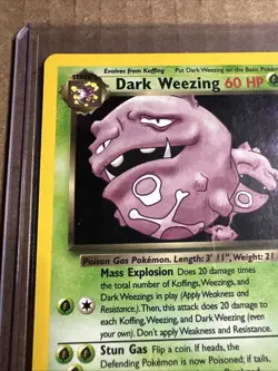 Pokemon TCG Holo Dark Weezing 14/82 Team Rocket HP - Image 2