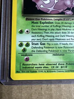 Pokemon TCG Holo Dark Weezing 14/82 Team Rocket HP - Image 4