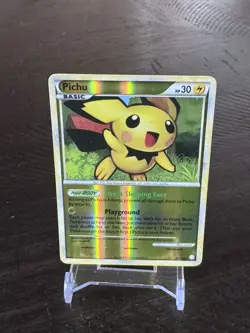 mint 💎 Pokemon 2010 Pichu RARE! 28/123 Reverse Holo Heartgold & Soulsilver - Image 1