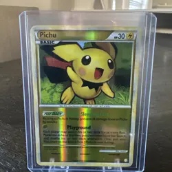 mint 💎 Pokemon 2010 Pichu RARE! 28/123 Reverse Holo Heartgold & Soulsilver - Image 4