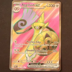 Aegislash ex 230/182 NM Pokemon SV04: Paradox Rift Ultra Rare Holofoil - Image 1