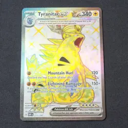 Pokemon SV03: Obsidian Flames Ultra Rare Holofoil Tyranitar ex 211/197 NM - Image 1