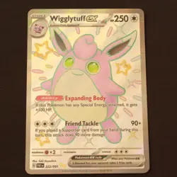 Wigglytuff ex 222/091 NM Pokemon SV: Paldean Fates Shiny Ultra Rare - Image 1