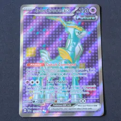 Iron Crown Ex 191 NM Pokemon SV05: Temporal Forces Ultra Rare Holofoil - Image 1