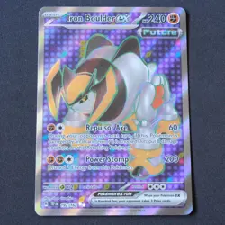 Iron Boulder Ex 192 NM Pokemon SV05: Temporal Forces Ultra Rare Holofoil - Image 1