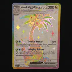 Alolan Exeggutor ex SV08: Surging Sparks Pokemon Double Rare Holofoil 225/191 NM - Image 1