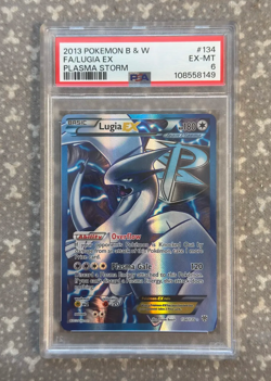 2013 POKEMON BLACK & WHITE PLASMA STORM #134 FULL ART/LUGIA EX PSA 6 - Image 1