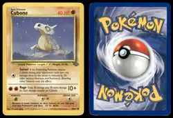 CUBONE 50/64 COMMON JUNGLE POKEMON LP - Image 1