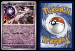 MEWTWO 59/142 UNCOMMON STELLAR CROWN POKEMON REVERSE HOLO NM - Image 1