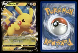 PIKACHU V SWSH061 HOLOFOIL PROMO SWORD & SHIELD PROMO POKEMON NM - Image 1