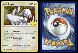 LUGIA 022/025 RARE CELEBRATIONS POKEMON HOLO NM - Image 1